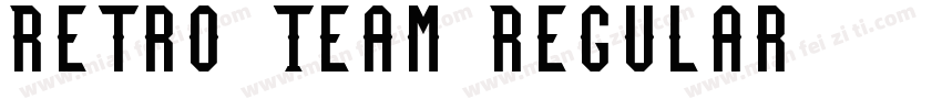 Retro Team Regular字体转换